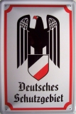 Blechschild - Deutsches Schutzgebiet - D18 (40)