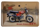 Blechschild - Simson Enduro S51 - BS094 (126)