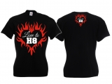 Frauen T-Shirt - Love to H8 - schwarz